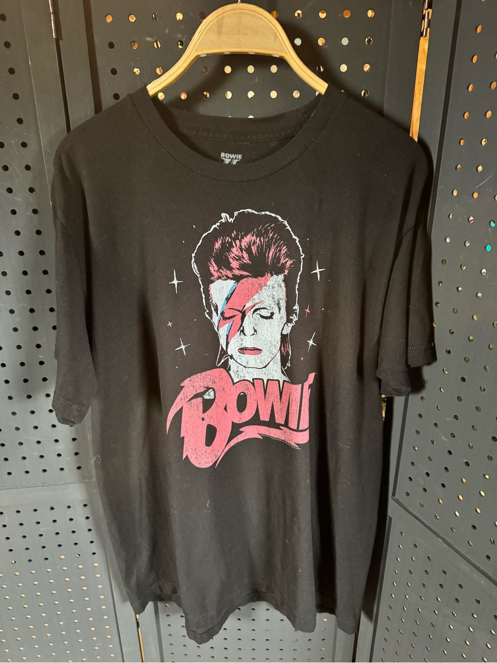Men's Black David Bowie Graphic Band T-Shirt